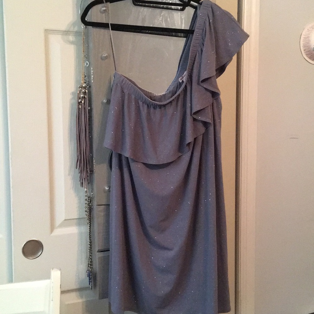 Juicy Couture One Shoulder Sparkle Dress